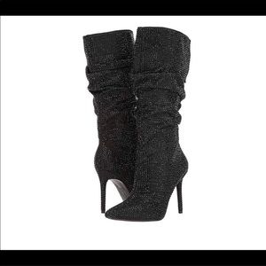 Jessica Simpson Black Rhinestone boots